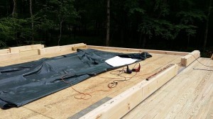 laying log course #1, log home construction, laminated, kiln dried, Timberhaven, custom built log home, home builder