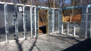 setting superior wall basement, custom built log home, Timberhaven, kiln dried, laminated, log cabins