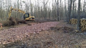 Driveway for new custom built log home, Timberhaven Log Homes, log cabins, kiln dried, laminated