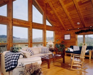 roof systems, heavy timber rafter roof, Timberhaven Log Homes, kiln dried, laminated, log cabin