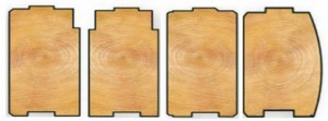 samples of 8x12 D profiles, laminated logs, kiln dried, quality, Timberhaven, log homes, log cabins, log cabin kits, Pennsylvania log homes