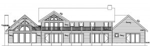 front elevation of custom log home, Timberhaven Log Homes, log homes, log cabin homes, log cabins, post and beam homes, timberframe homes, timber frame homes, laminated logs, engineered logs, floor plan designs, kiln dried logs, international distribution