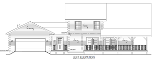 line drawing of log home elevation, Timberhaven Log Homes, log homes, log cabin homes, log cabins, post and beam homes, timberframe homes, timber frame homes, laminated logs, engineered logs, floor plan designs, kiln dried logs, Flury Builders, Joe Walsh, Timberhaven local reps, log homes in Massachusetts, log homes in Rhode Island, MA, RI, log home builders, solid log breezeway