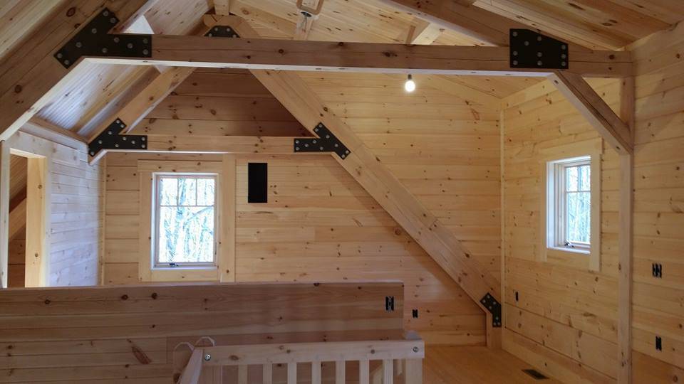 Interior Wall Erings Log Home Under