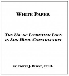 cover of the laminated logs white paper, Timberhaven Log Homes, log homes, log cabin homes, log cabins, post and beam homes, timberframe homes, timber frame homes, laminated logs, engineered logs, floor plan designs, kiln dried logs, Timberhaven local reps, log home builders, kiln-dried engineered logs, PA log homes, log homes in PA, kiln-dried engineered logs