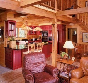 Log home kitchens, Timberhaven Log Homes, log homes, log cabin homes, log cabins, post and beam homes, timberframe homes, timber frame homes, laminated logs, engineered logs, floor plan designs, kiln dried logs, Timberhaven local reps, log homes in PA, log home builders