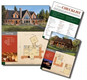 images of homes and floor plans of a book, Log home kitchens, Timberhaven Log Homes, log homes, log cabin homes, log cabins, post and beam homes, timberframe homes, timber frame homes, laminated logs, engineered logs, floor plan designs, kiln dried logs, Timberhaven local reps, log homes in PA, log home builders, award-winning plan book, award winning plan book