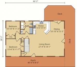 1st floor plan design, January feature home, keystone I, keystone floor plan, keystone design, keystone, Timberhaven Log Homes, log homes, log cabin homes, log cabins, post and beam homes, timberframe homes, timber frame homes, laminated logs, engineered logs, floor plan designs, kiln dried logs, Timberhaven local reps, log homes in PA