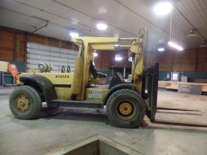 30-ton forklift, new location, Timberhaven Log Homes, Timberhaven Log & Timber Homes, log homes, log cabin homes, log cabins, post and beam homes, timberframe homes, timber frame homes, laminated logs, engineered logs, floor plan designs, kiln dried logs, Timberhaven local reps, log homes in Pennsylvania, PA