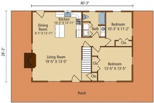 illustration first Level Meadow View I, meadow view i, log homes, log cabin homes, log cabins, post and beam homes, timberframe homes, timber frame homes, laminated logs, engineered logs, floor plan designs, kiln dried logs, Timberhaven local reps, log homes in Pennsylvania, log homes in PA, Timberhaven Log Homes, Timberhaven Log & Timber Homes