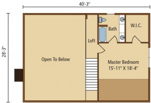 Meadow View I second level floor plan, Timberhaven, floor plans, home plans