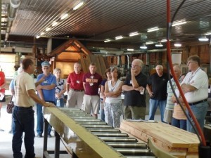 lamination demonstration in workshop, planning seminar, construction workshop, log homes, log cabin homes, log cabins, post and beam homes, timberframe homes, timber frame homes, laminated logs, engineered logs, floor plan designs, kiln dried logs, Timberhaven local reps, log homes in Pennsylvania, log homes in PA, Timberhaven Log Homes, Timberhaven Log & Timber Homes