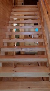 wooden stair system, Log stair system, log homes, log cabin homes, log cabins, post and beam homes, timberframe homes, timber frame homes, laminated logs, engineered logs, floor plan designs, kiln dried logs, Timberhaven local reps, log homes in Pennsylvania, log homes in PA, Timberhaven Log Homes, Timberhaven Log & Timber Homes