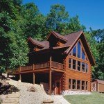 Log Home Exterior Passive Solar