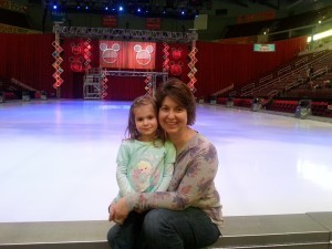 daugher and mom at disney on ice show, wendi zimmerman-roush, log homes, log cabin homes, log cabins, post and beam homes, timberframe homes, timber frame homes, laminated logs, engineered logs, floor plan designs, kiln dried logs, Timberhaven local reps, log homes in Pennsylvania, log homes in PA, Timberhaven Log Homes, Timberhaven Log & Timber Homes