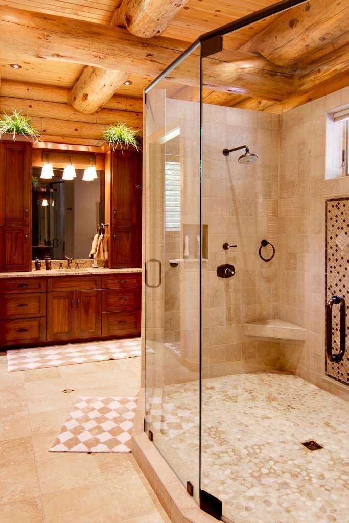 Supersized WalkIn Showers Timberhaven Log & Timber Homes