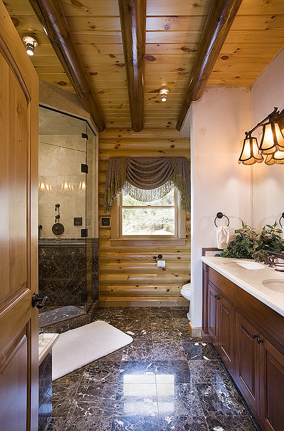 Supersized Walk In Showers For New Log Homes Or Renovations