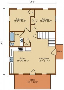 rendering of first level floor plan, moshannon log home package, log homes, log cabin homes, log cabins, post and beam homes, timberframe homes, timber frame homes, laminated logs, engineered logs, floor plan designs, kiln dried logs, Timberhaven local reps, log homes in Pennsylvania, log homes in PA, Timberhaven Log Homes, Timberhaven Log & Timber Homes