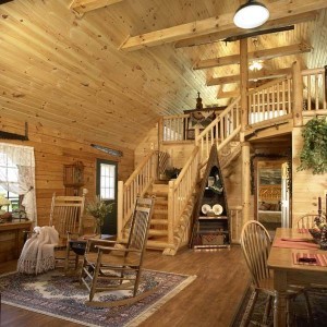 main living area in log home, moshannon log home package, log homes, log cabin homes, log cabins, post and beam homes, timberframe homes, timber frame homes, laminated logs, engineered logs, floor plan designs, kiln dried logs, Timberhaven local reps, log homes in Pennsylvania, log homes in PA, Timberhaven Log Homes, Timberhaven Log & Timber Homes