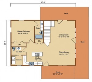 floor plan of aspen hill i, aspen hill i, log homes, log cabin homes, log cabins, post and beam homes, timberframe homes, timber frame homes, laminated logs, engineered logs, floor plan designs, kiln dried logs, Timberhaven local reps, log homes in Pennsylvania, log homes in PA, Timberhaven Log Homes, Timberhaven Log & Timber Homes