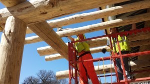 heavy timber work on a roof, omaha zoo, log homes, log cabin homes, log cabins, post and beam homes, timberframe homes, timber frame homes, laminated logs, engineered logs, floor plan designs, kiln dried logs, Timberhaven local reps, log homes in Pennsylvania, log homes in PA, Timberhaven Log Homes, Timberhaven Log & Timber Homes, Builder Todd Mitchell, log home rep in IN