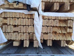packs of labeled logs, log home delivery day, log homes, log cabin homes, log cabins, post and beam homes, timberframe homes, timber frame homes, laminated logs, engineered logs, floor plan designs, kiln dried logs, Timberhaven local reps, log homes in Pennsylvania, log homes in PA, Timberhaven Log Homes, Timberhaven Log & Timber Homes