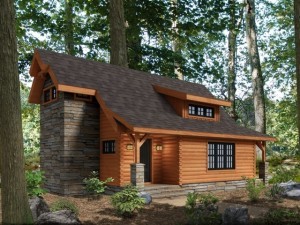 log cabin in the woods, goose creek quarterly feature,