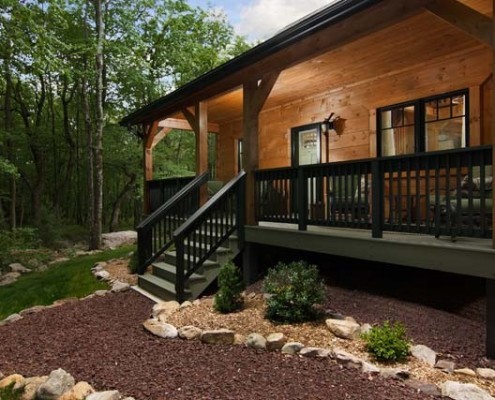 A Back Porch Perspective from my Log Home