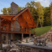 Log Cabin Getaway Makes a Big Statement