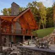 Log Cabin Getaway Makes a Big Statement