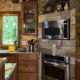 Modern Appliances Fit In Log Home