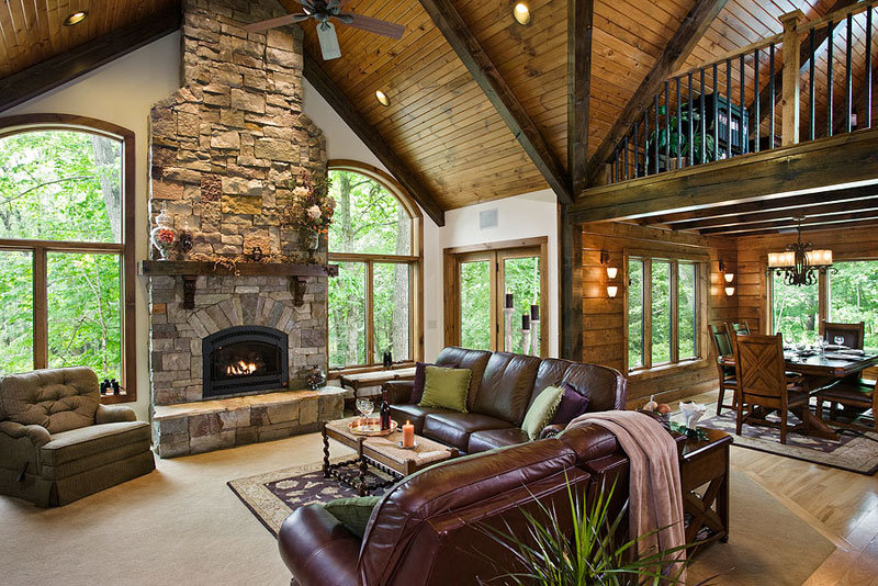 Great Rooms - Timberhaven Log & Timber Homes