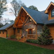 Blue-Ribbon Entry with Stone Accents