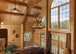 Family Room with Cathedral Ceiling