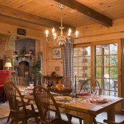 Open Floor Plan Log HOme