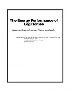 The Energy Performance of Log Homes