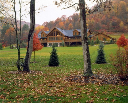 Blending With Nature - Log Home