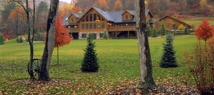 Blending With Nature - Log Home