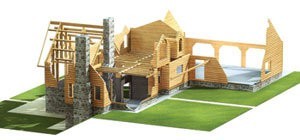 Lumber Log Home Package