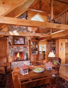 dining room in log home, focal features, log homes, log cabins, timber frame homes, laminated logs, engineered logs, floor plan designs, kiln dried logs, log homes in Pennsylvania, Timberhaven Log Homes, Timberhaven Log & Timber Homes