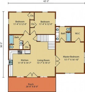 Moshannon floor plan, fall feature home, log homes, log cabins, timber frame homes, laminated logs, engineered logs, floor plan designs, kiln dried logs, log homes in Pennsylvania, Timberhaven Log Homes, Timberhaven Log & Timber Homes