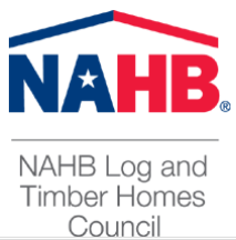 NAHB Log & Timber Homes Council logo, Council features Timberhaven, Timberhaven, log homes, timber homes