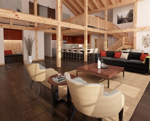 Heritage Timber Frame Interior