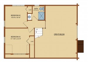 clear creek first level floor plan, clear creek log cabin, home designs, log homes, small log cabins, timber homes, Timberhaven