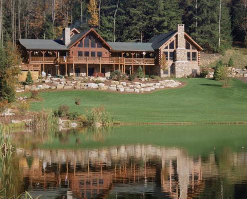 Log Home Addition to Existing Log Home