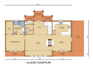 first level floor plan of home, Lake Augusta, Lake Augusta Timber Frame Design, timber frame homes, timber frame home, timber frame design, timber frame floor plans, Timberhaven