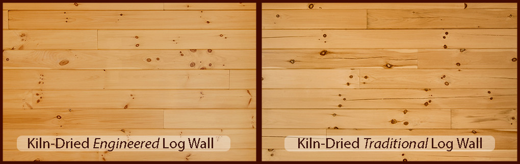 Engineered Log Wall Comparison
