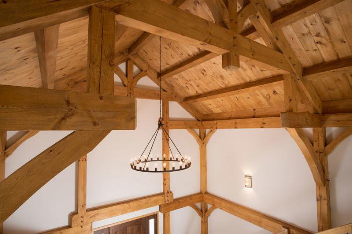 Timber frame cathedral ceiling