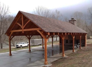 Timber Frame Pavilion King Truss, outdoor living area, outdoor timber structure, timber structure, outdoor wooden structures, timber frame pavilion