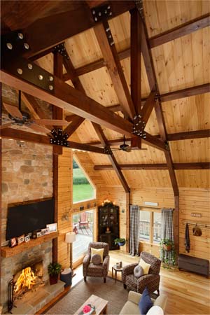 Great Rooms Timberhaven Log Timber Homes